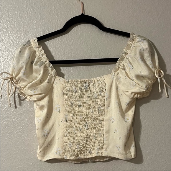 Princess Polly Yellow Floral Allyson Top - Picture 4 of 5